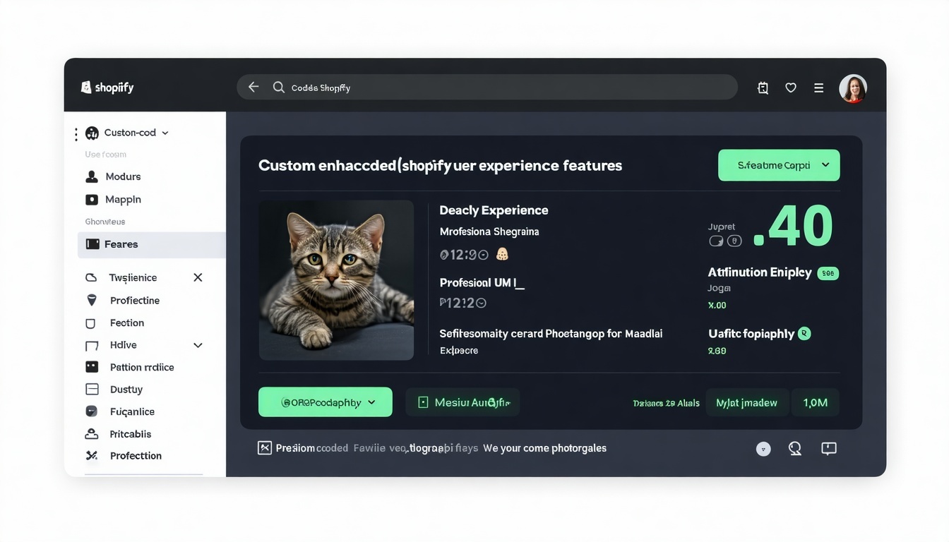 Custom-coded Shopify features enhancing user experience